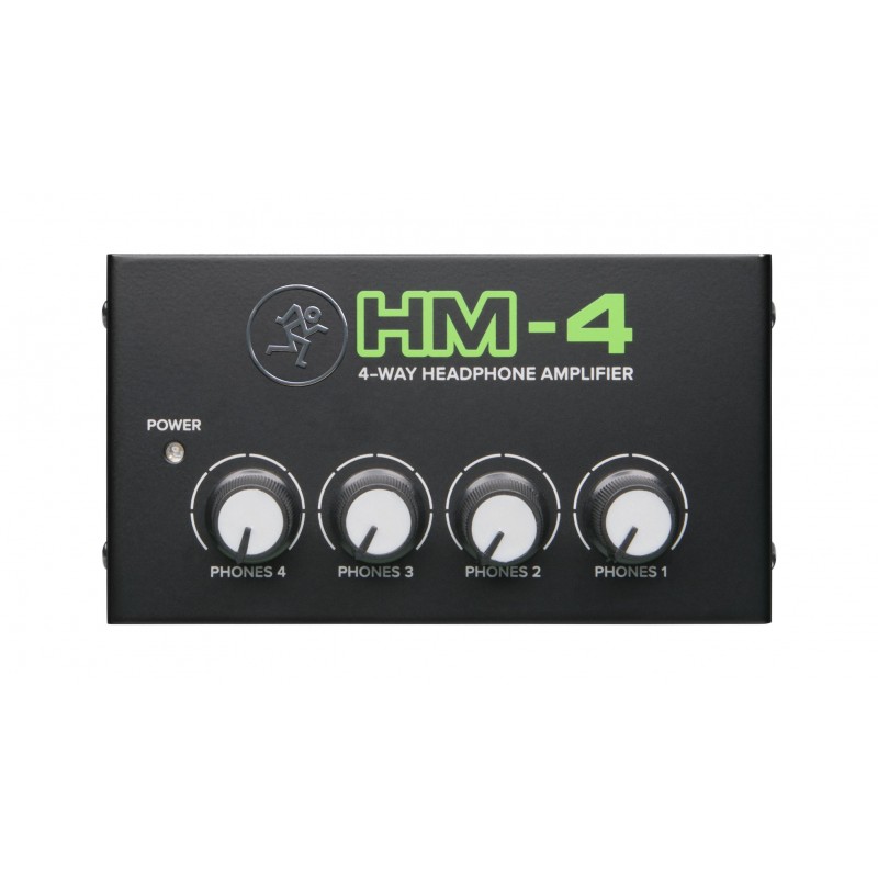 Mackie HM-4 amplificador para audífono Negro