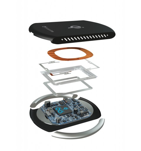 Cellularline Wireless Fast Charger Pad - Samsung, Apple and other Wireless Smartphones Wireless pad 10W con alimentatore