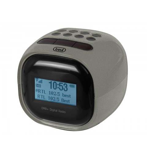 Trevi RC 80D2 DAB METAL GUN Digital alarm clock Grey