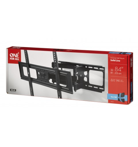 One For All WM 4661 soporte para TV 2,13 m (84") Negro