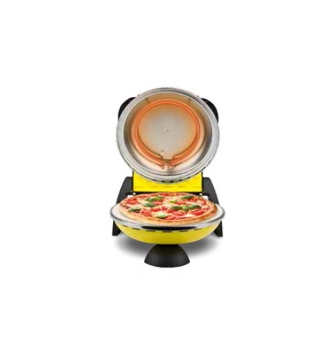 G3 Ferrari Delizia Pizzamacher Ofen 1 Pizza Pizzen 1200 W Schwarz, Gelb