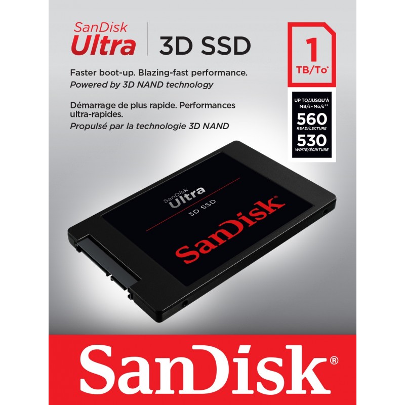 SanDisk Ultra 3D 2.5" 1000 Go Série ATA III
