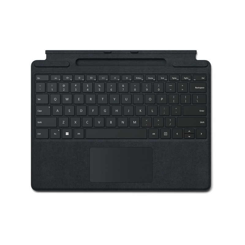 Microsoft Surface Pro Signature Keyboard Schwarz Microsoft Cover port QWERTY Italienisch