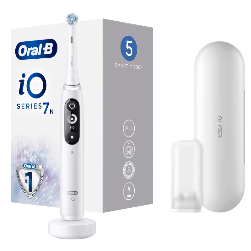 Oral-B iO Series 7n Adulte Brosse à dents vibrante Blanc