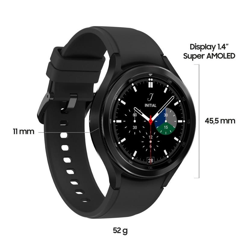 Samsung Galaxy Watch4 Classic Smartwatch Ghiera Interattiva Acciaio Inossidabile 46mm Memoria 16GB Black