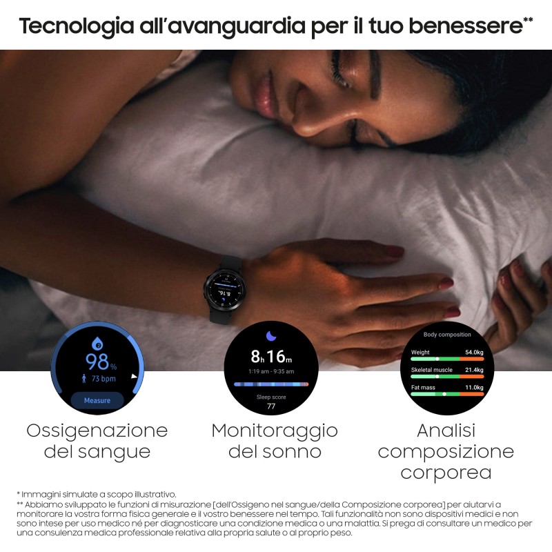 Samsung Galaxy Watch 4 Classic 46mm 3,56 cm (1.4") SAMOLED Negro GPS (satélite)