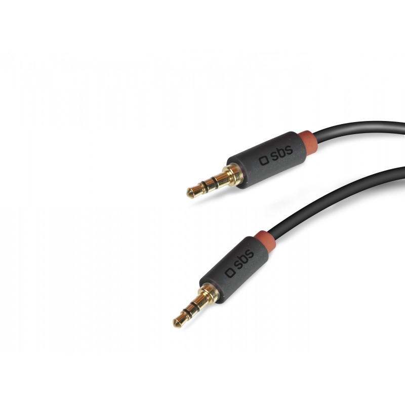 SBS TECABLE35KR Audio-Kabel 1,5 m 3.5mm Schwarz