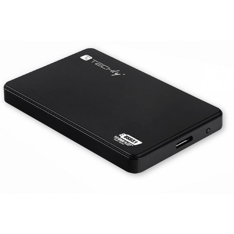 Techly Box HDD SSD Esterno SATA 2.5" USB3.1 SuperSpeed+ Nero (I-CASE SU31-25TY)