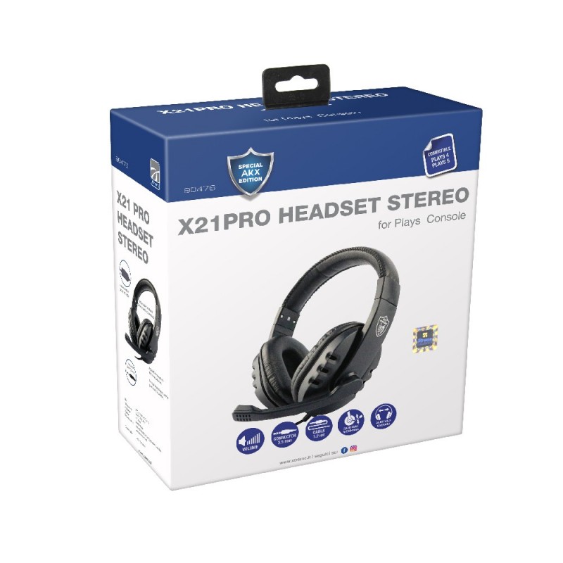 Xtreme X21PRO Headset Wired Head-band Calls Music Black, Blue