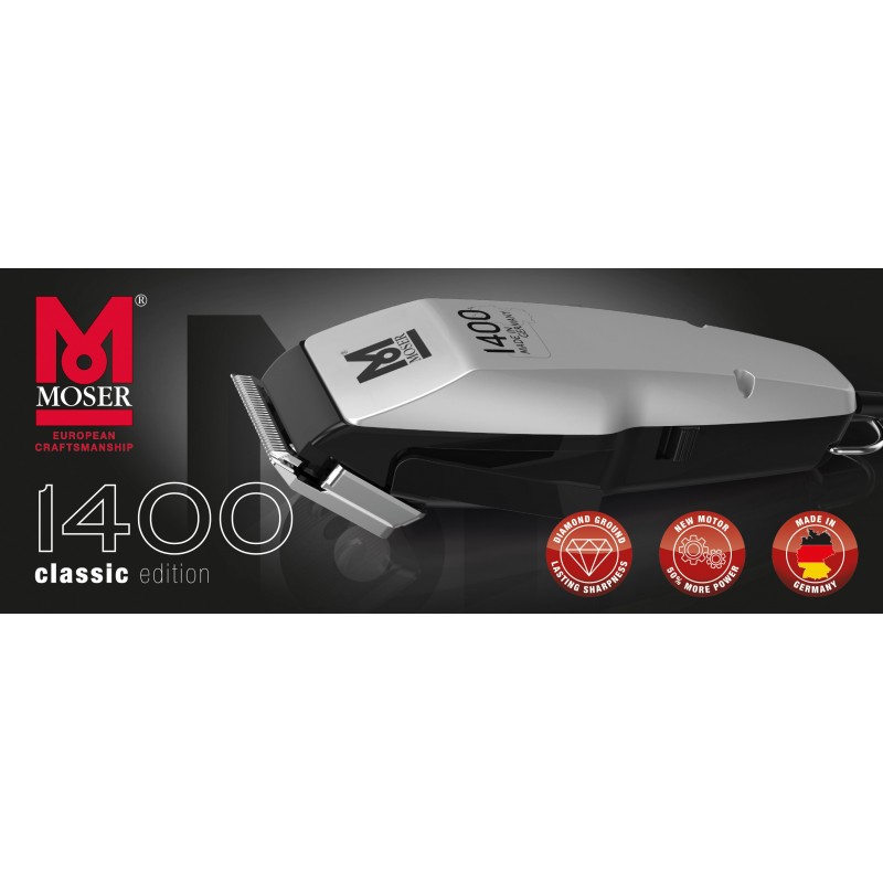 Moser 1406-0458 cortadora de pelo y maquinilla Plata