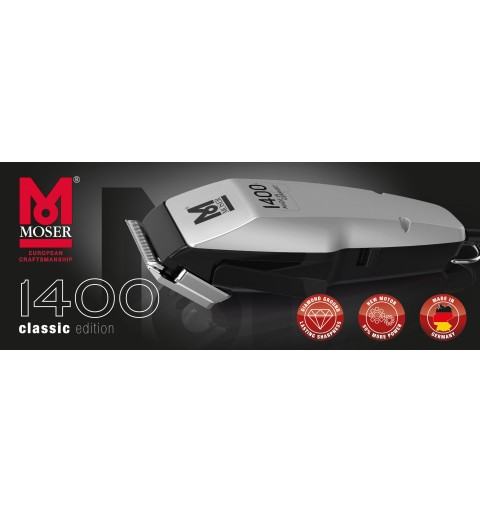 Moser 1406-0458 cortadora de pelo y maquinilla Plata