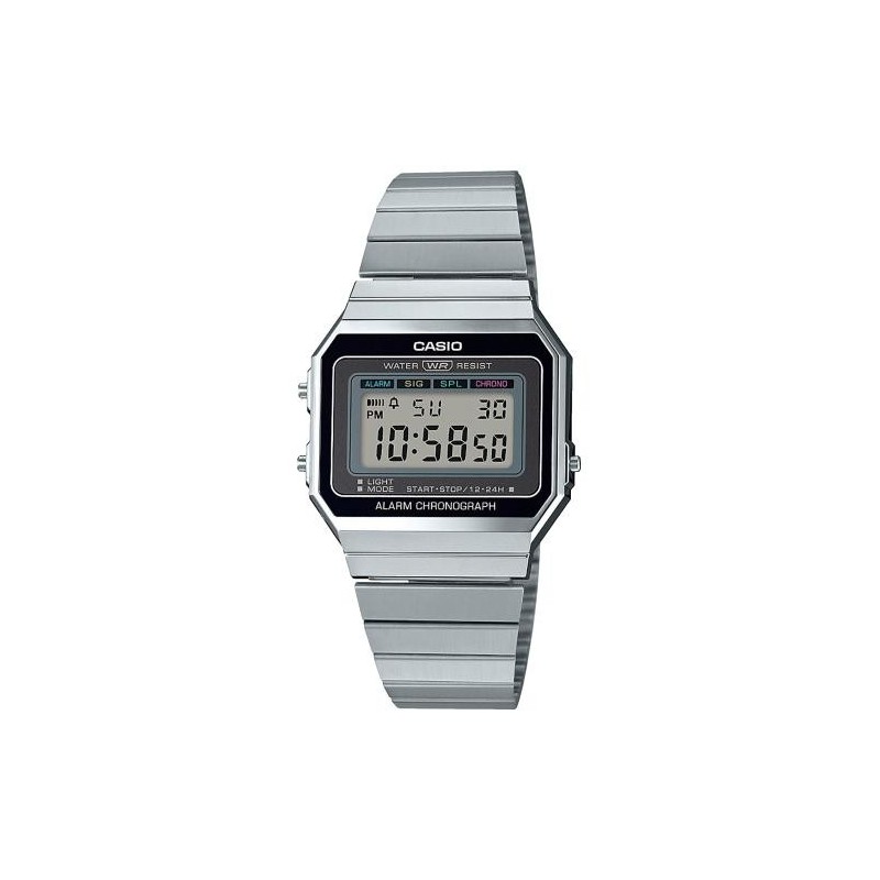 Casio A700WE-1AEF montre Montre bracelet Mâle Quartz Argent