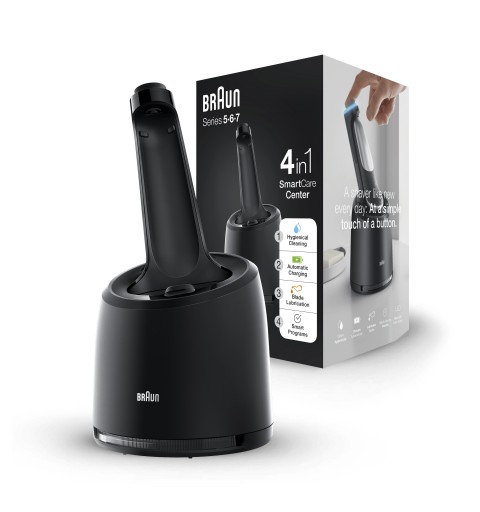 Braun Stazione Di Pulizia SmartCare 4 In 1 Per Rasoio Elettrico Series 5, 6 E 7 (Nuova Generazione)
