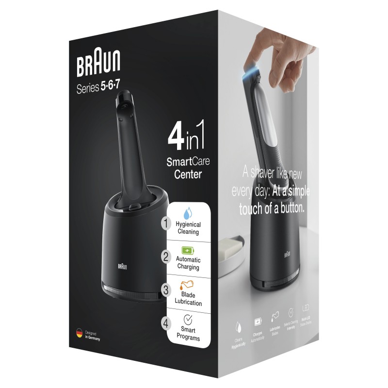 Braun Stazione Di Pulizia SmartCare 4 In 1 Per Rasoio Elettrico Series 5, 6 E 7 (Nuova Generazione)