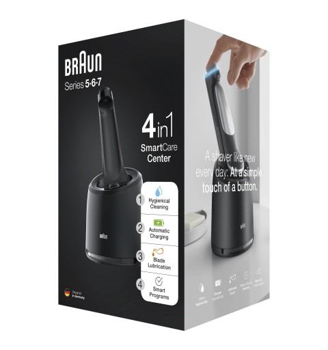 Braun Stazione Di Pulizia SmartCare 4 In 1 Per Rasoio Elettrico Series 5, 6 E 7 (Nuova Generazione)
