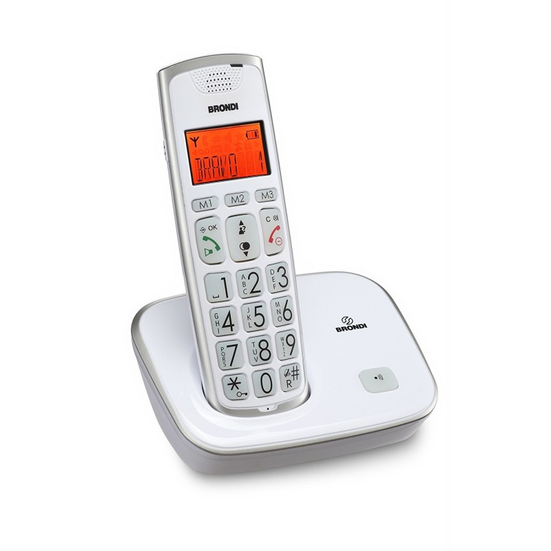 Brondi Bravo Gold Telefono DECT Identificatore di chiamata Bianco