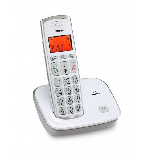 Brondi Bravo Gold Telefono DECT Identificatore di chiamata Bianco