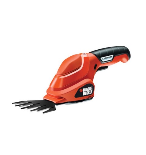 Black & Decker GSL200 Akku-Grasschere 8 cm 3,6 V Lithium Schwarz, Orange