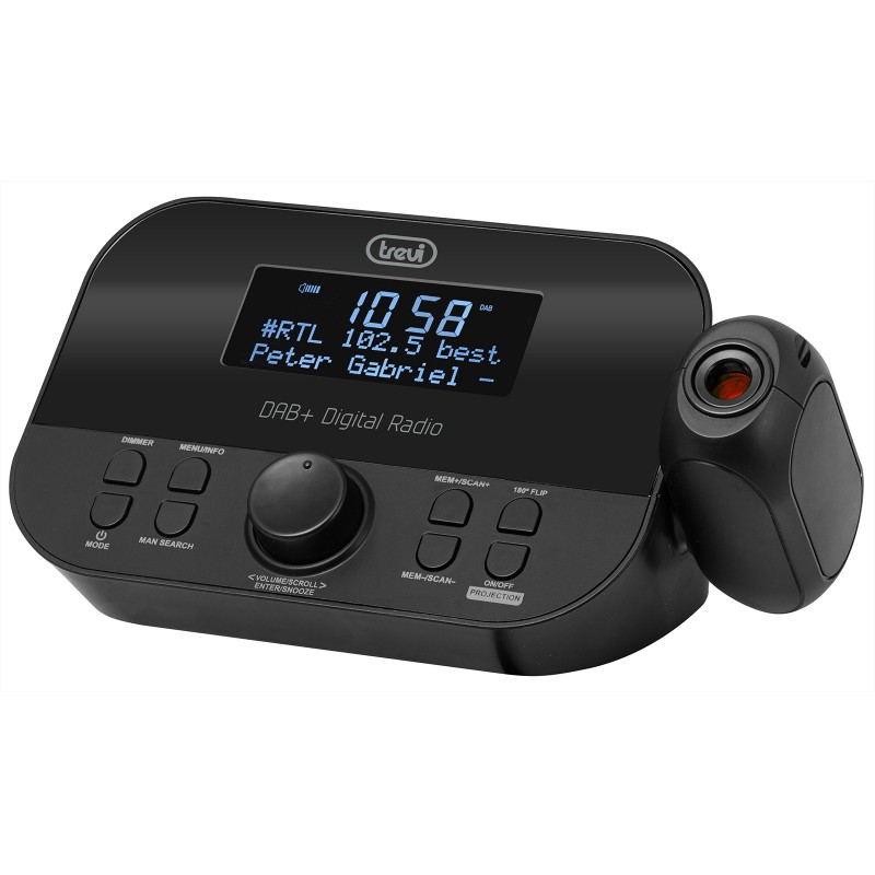 Trevi RC 85D8 DAB Digital alarm clock Black