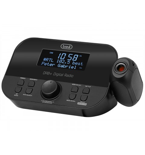 Trevi RC 85D8 DAB Digital alarm clock Black
