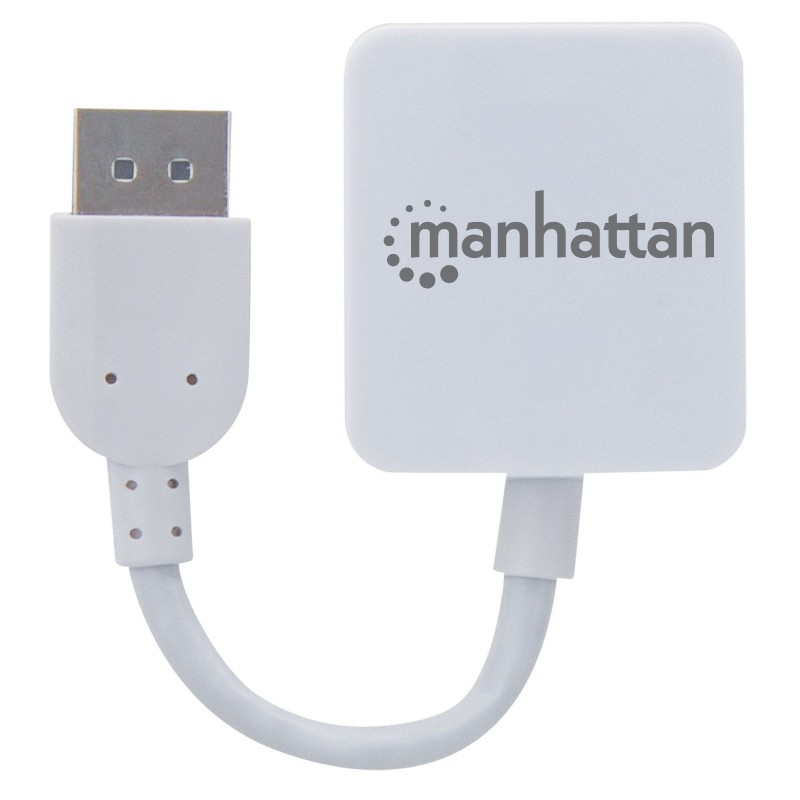 Manhattan 152648 adaptador de cable de vídeo 0,11 m DisplayPort HDMI tipo A (Estándar) Blanco