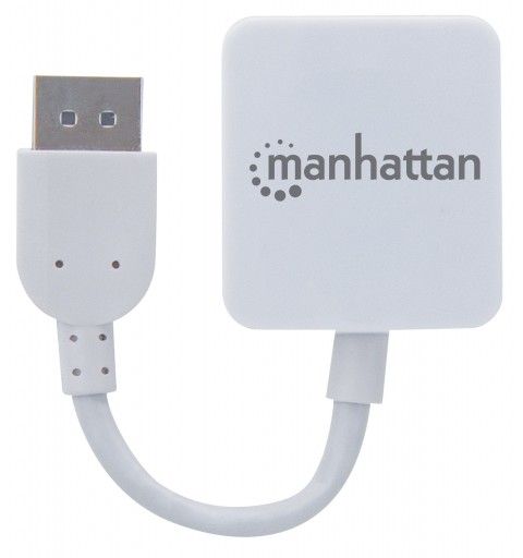 Manhattan 152648 câble vidéo et adaptateur 0,11 m DisplayPort HDMI Type A (Standard) Blanc