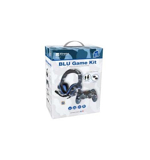 Xtreme 90432 Gaming Controller Blue Bluetooth Gamepad Analogue Digital PlayStation 4