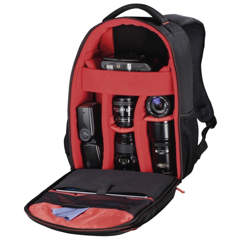 Hama Miami Backpack case Black, Red