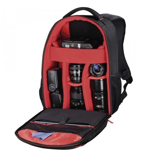 Hama Miami Backpack case Black, Red