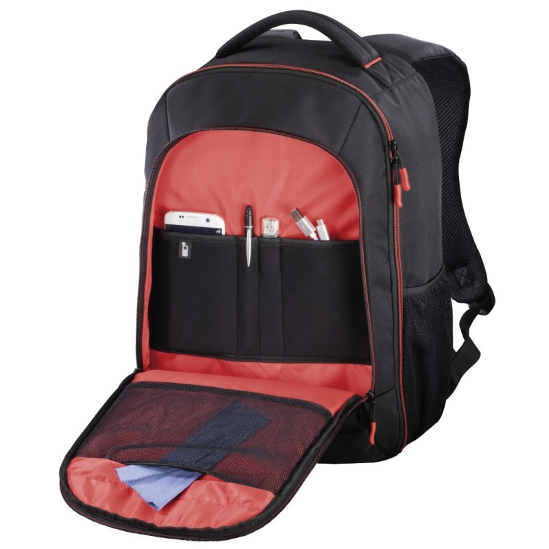 Hama Miami Funda tipo mochila Negro, Rojo