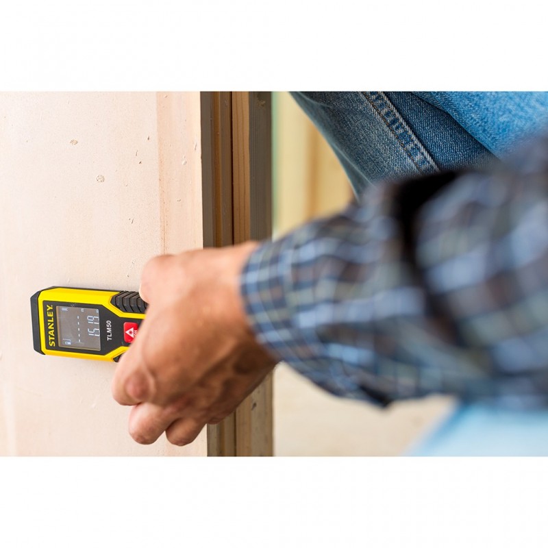 Stanley TLM50 Mètre laser portable Noir, Rouge, Jaune 15 m