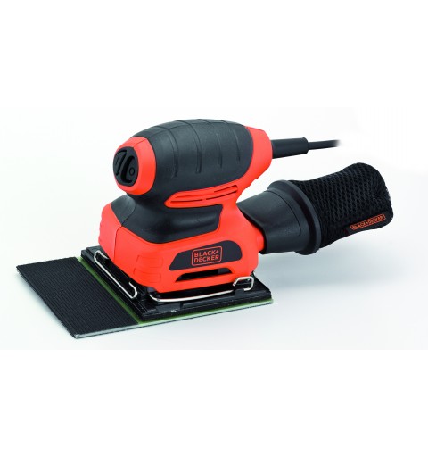 Black & Decker KA401LA Levigatrice orbitale 14000 Giri min Nero, Arancione