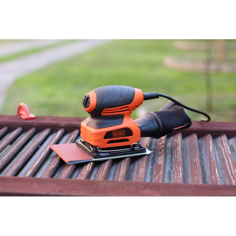 Black & Decker KA401LA Lijadora orbital 14000 RPM Negro, Naranja