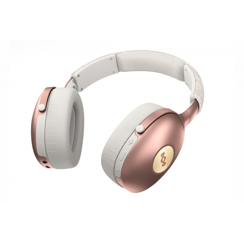 The House Of Marley Positive Vibration XL Headset Wireless Head-band Music USB Type-C Bluetooth Copper, White