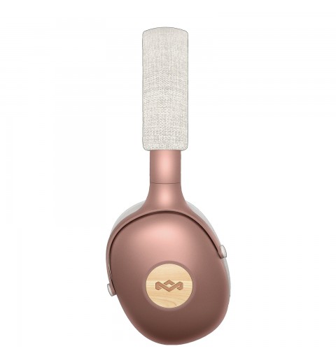 The House Of Marley Positive Vibration XL Headset Wireless Head-band Music USB Type-C Bluetooth Copper, White