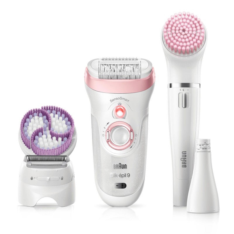 Braun Silk-épil 9 975 Beauty Set 40 pinzas Blanco, Rosa