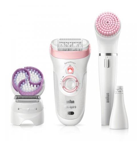 Braun Silk-épil 9 9-975 Beauty Set Epilatore Donna 6-In-1 Wet&Dry Senza Fili – Rasoio, Spazzola Esfoliante Corpo, Kit Pulizia