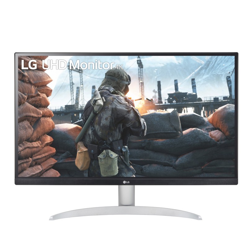 LG 27UP600-W Computerbildschirm 68,6 cm (27 Zoll) 3840 x 2160 Pixel 4K Ultra HD Schwarz, Silber