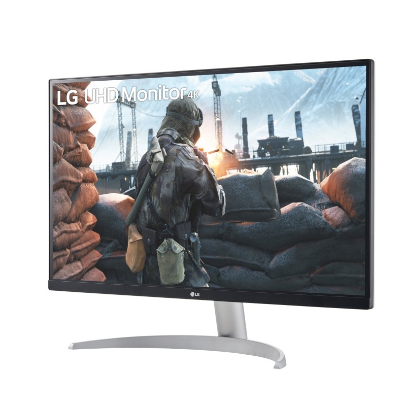 LG 27UP600-W écran plat de PC 68,6 cm (27") 3840 x 2160 pixels 4K Ultra HD Noir, Argent