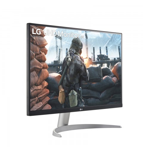 LG 27UP600-W computer monitor 68.6 cm (27") 3840 x 2160 pixels 4K Ultra HD Black, Silver