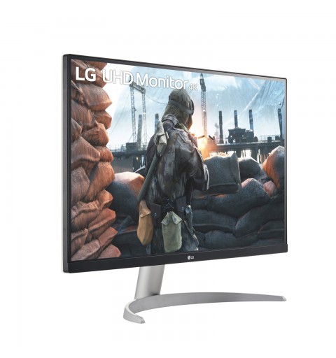 LG 27UP600-W Computerbildschirm 68,6 cm (27 Zoll) 3840 x 2160 Pixel 4K Ultra HD Schwarz, Silber