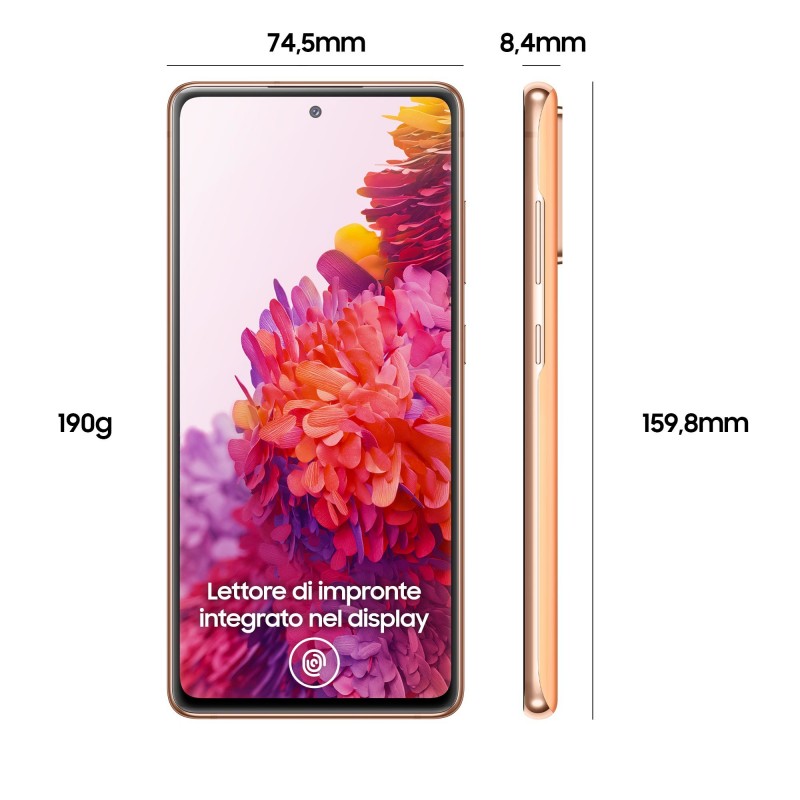 Samsung Galaxy S20 FE SM-G780GZODEUE smartphone 16.5 cm (6.5") Dual SIM 4G USB Type-C 6 GB 128 GB 4500 mAh Orange
