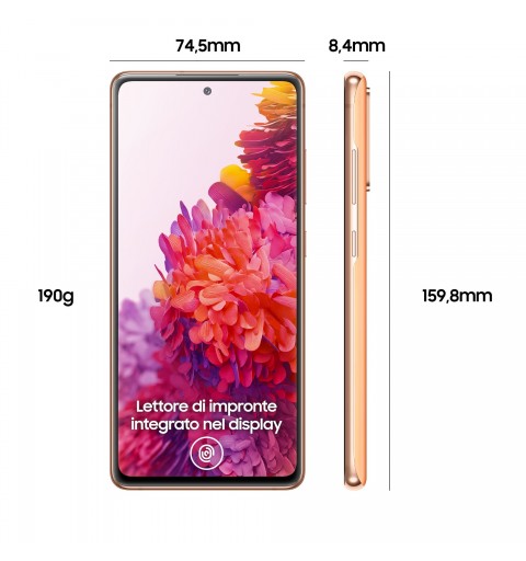 Samsung Galaxy S20 FE SM-G780GZODEUE smartphone 16.5 cm (6.5") Dual SIM 4G USB Type-C 6 GB 128 GB 4500 mAh Orange
