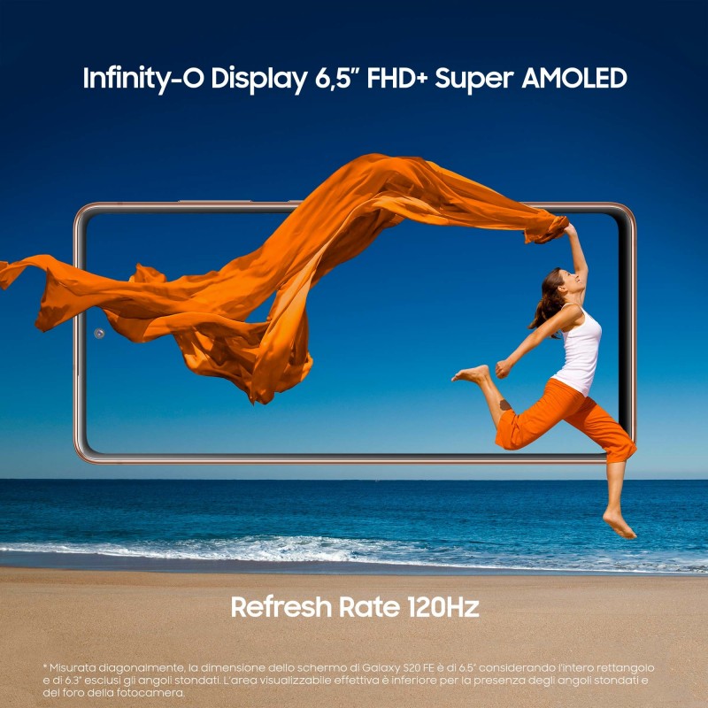 Samsung Galaxy S20 FE SM-G780GZODEUE smartphone 16.5 cm (6.5") Dual SIM 4G USB Type-C 6 GB 128 GB 4500 mAh Orange