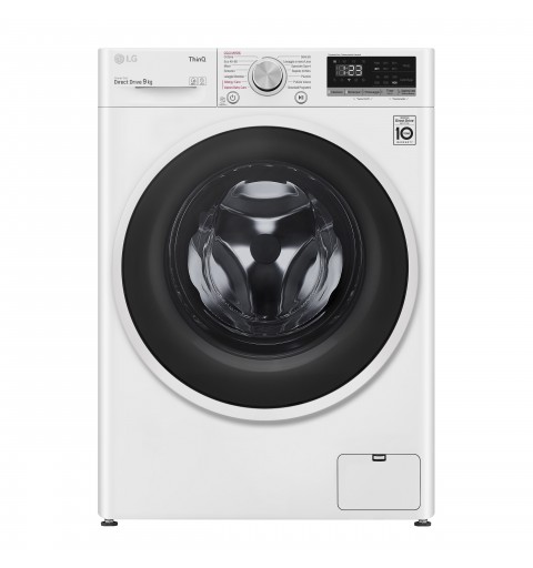 LG Lavatrice Smart AI DD™ TurboWash ™ 9 kg Classe energetica B Autodose Lavaggio a vapore