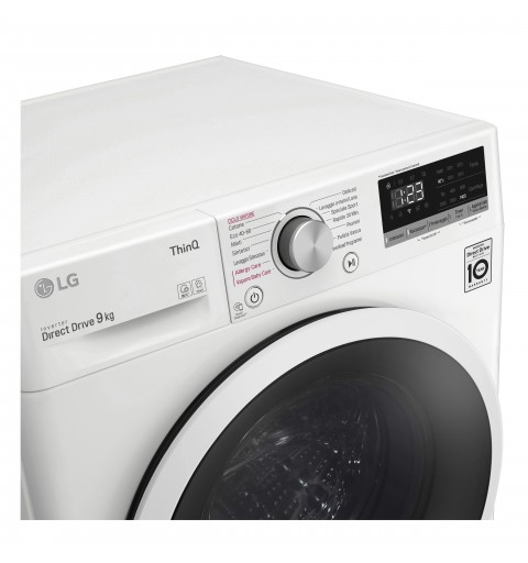 LG Lavatrice Smart AI DD™ TurboWash ™ 9 kg Classe energetica B Autodose Lavaggio a vapore