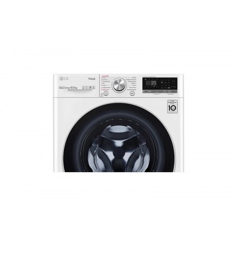 LG F4WV710S1E machine à laver Charge avant 10,5 kg 1400 tr min A Blanc