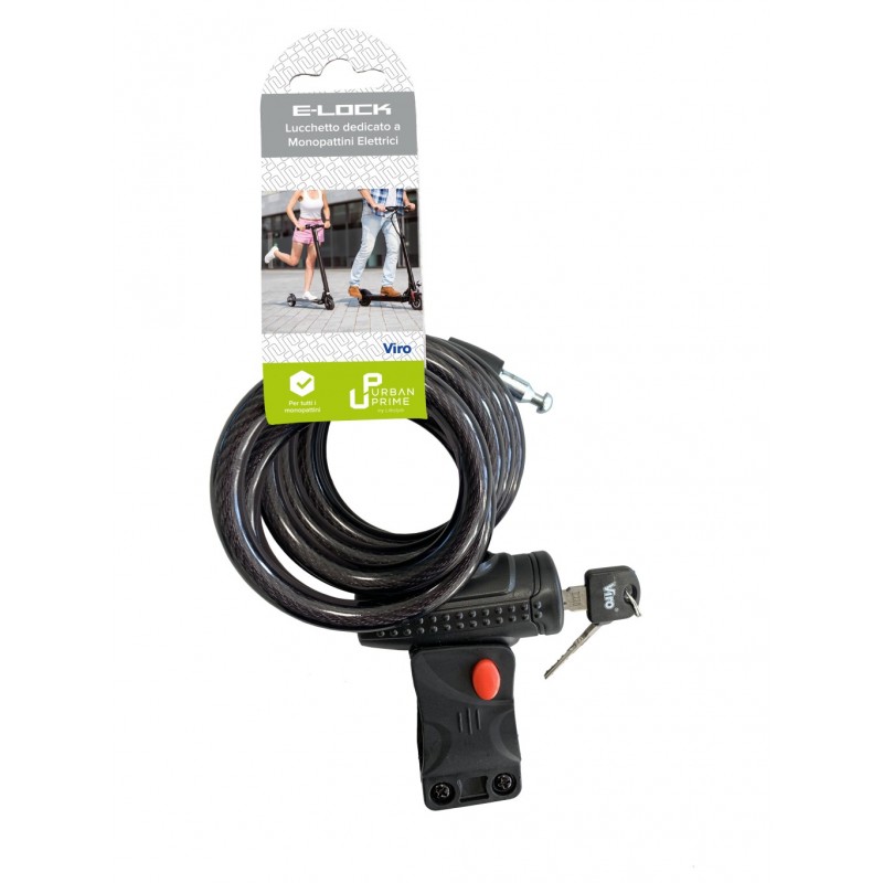 Urban Prime UP-MON-LCK candado para bicicleta Negro Cable antirrobo