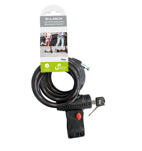 Urban Prime UP-MON-LCK candado para bicicleta Negro Cable antirrobo