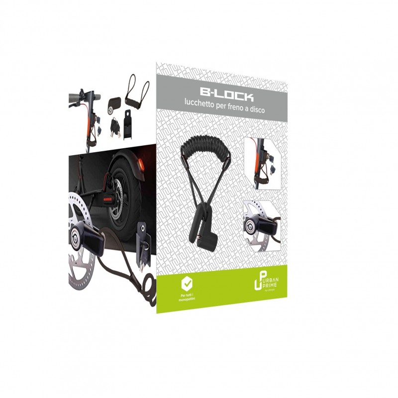 Urban Prime UP-MON-LCK Antivol pour bicyclettes Noir